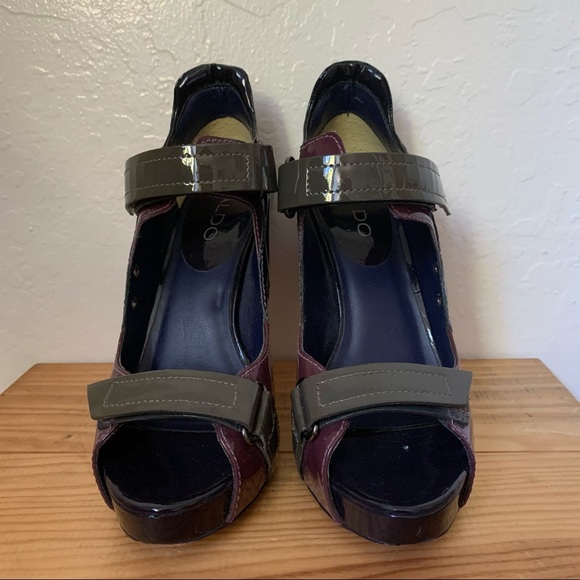 Aldo Colorblock Platform Pumps - size 7/37 - Picture 2 of 12
